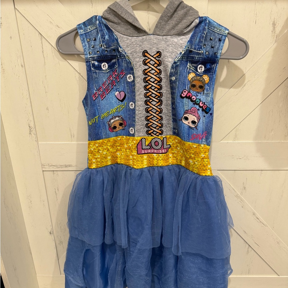 Blue and Yellow LOL Surprise Dress Size 10/12